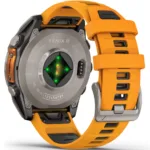 Garmin Watch Fenix 8 Titanium 47mm GPS NFC 10 ATM με Δυνατότητα Κλήσεων Sapphire Titanium with Spark Orange and Graphite Silicone Band | Smartwatches - shopin.gr