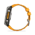Garmin Watch Fenix 8 Titanium 51mm GPS NFC 10 ATM με Δυνατότητα Κλήσεων Sapphire Titanium with Spark Orange and Graphite Silicone Band | Smartwatches - shopin.gr