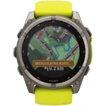 Smartwatch Garmin Fenix 8 Solar Titanium 51mm GPS NFC 10 ATM με Δυνατότητα Κλήσεων Sapphire Titanium With Amp Yellow/Graphite Silicone Band | Smartwatches - shopin.gr