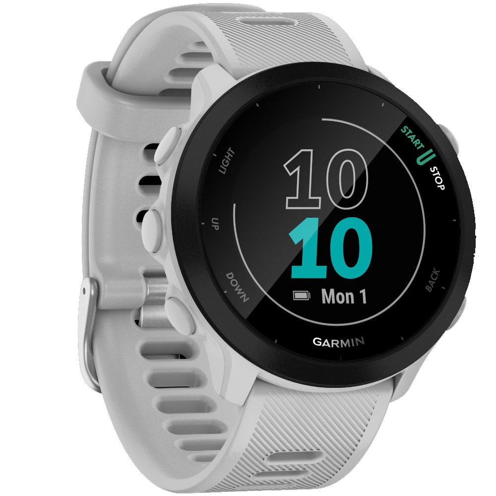 Garmin Forerunner 55 42mm GPS 5 ATM White | Smartwatches - shopin.gr
