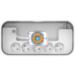 Επιτραπέζιος Φορτιστής Box Energizer EPB2500W03EU 2500W 10A Max με 5xΣούκο + 1xUSB-C PD20W + 2xUSB-A 18W QC3.0 / 2.4A