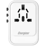Παγκόσμιος Φορτιστής Ταξιδίου Energizer ETC200 US/AU UK EU με 1xUSB-A 18W και 2xUSB-C 20W/12W Λευκός | Φορτιστές - shopin.gr