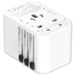 Παγκόσμιος Φορτιστής Ταξιδίου Energizer ETC450 US/AU UK EU με 1xUSB-A 30W και 2xUSB-C 45W/12W GaN Λευκός | Φορτιστές - shopin.gr