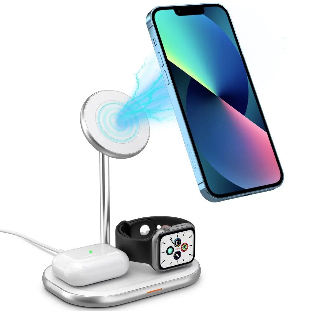 Ασύρματος Φορτιστής 3 σε 1 Energizer WCP303 15W Fast Charge USB-C Λευκός | Ασύρματοι Φορτιστές - shopin.gr