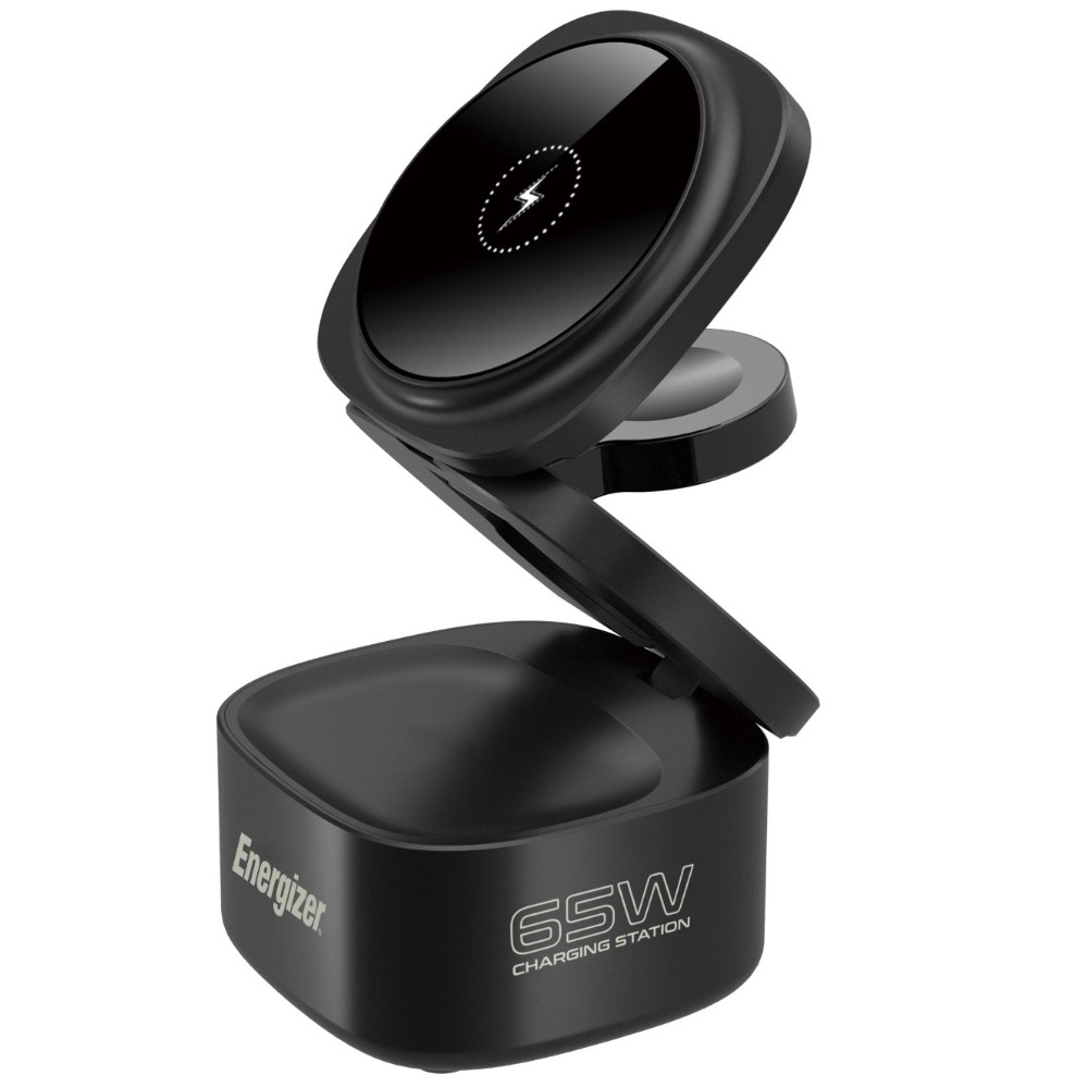 Επιτραπέζιος Φορτιστής 5 σε 1 Energizer WCP311 65W με 1xUSB-C 65W 1xUSB-A 18W και Ασύρματη Φόρτιση 15W Μάυρος | Ασύρματοι Φορτιστές - shopin.gr