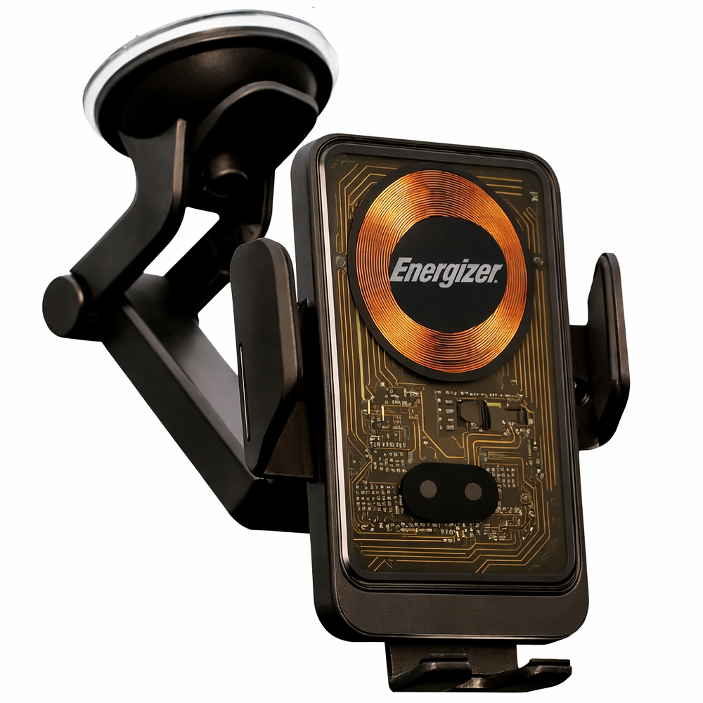 Βάση Στήριξης Αυτοκινήτου Energizer ECA008 για Τοποθέτηση σε Ταμπλό - Αεραγωγούς και Τζάμι με Ασύρματη Φόρτιση 15W Μαύρη | Βάσεις Στήριξης - shopin.gr