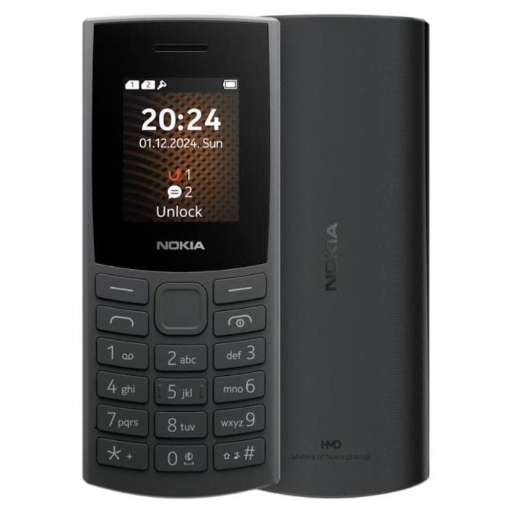 Nokia 105 4G (2024) Dual Sim 1.8" Μαύρο GR | Κινητά απλής χρήσης - shopin.gr