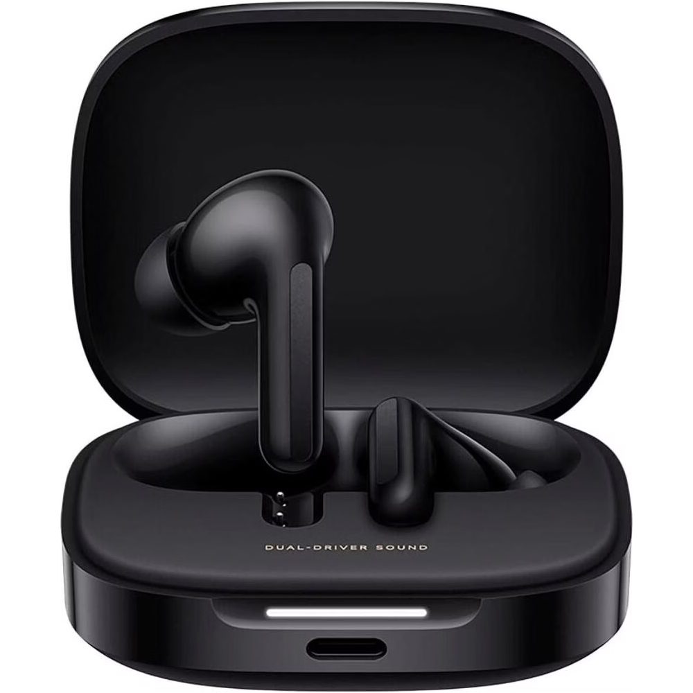 Wireless Bluetooth Xiaomi Redmi Buds 6 BHR9250GL με Active Noise Cancellation και Θήκη Φόρτισης Night Black | Bluetooth - shopin.gr