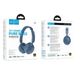 Wireless Ακουστικά Stereo Hoco W66 Wave v5.4 300mAh 32hr Χρήσης με Μικρόφωνο Μπλε | Bluetooth - shopin.gr