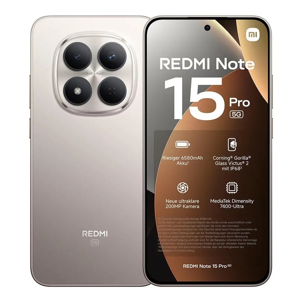 Xiaomi Redmi Note 15 Pro 5G Dual Sim 6.83" 8GB/256GB NFC IP68 Titanium | Smartphone - shopin.gr