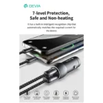 Φορτιστής Αυτοκινήτου Ταχείας Φόρτισης Devia EA507 Metal με Διπλή Έξοδο USB A & USB C PD QC 3.0 48W & Καλώδιο USB C σε USB C Extreme Σκούρο Γκρι | Shopin.gr