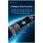 Φορτιστής Αυτοκινήτου Ταχείας Φόρτισης Devia EA507 Metal με Διπλή Έξοδο USB A & USB C PD QC 3.0 48W & Καλώδιο USB C σε USB C Extreme Σκούρο Γκρι | Shopin.gr
