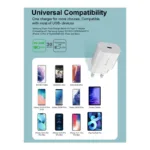 Φορτιστής Ταξιδίου Ταχείας Φόρτισης Devia EA315 με Έξοδο USB C PD 25W Smart Λευκό | Shopin.gr