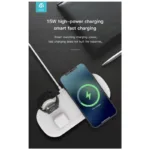 Ασύρματος Φορτιστής - Βάση 3in1 Devia EA220 15W για Apple Airpods