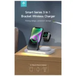 Ασύρματος Φορτιστής - Βάση με Βραχίονα 3in1 Devia EA405 15W για Apple Airpods