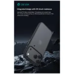 Θήκη TPU & PC Shock Proof Devia Apple iPhone 17 Pro Max Pino Μαύρο | Shopin.gr