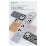 Θήκη TPU & PC Shock Proof Devia Magnetic Apple iPhone 17 Pro Pino Γκρι | Shopin.gr