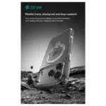 Θήκη TPU & PC Shock Proof Devia Magnetic Apple iPhone 17 Clean με Stand Διάφανο | Shopin.gr