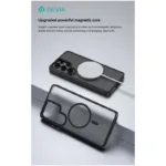 Θήκη TPU & PC Shock Proof Devia Magnetic Samsung Galaxy S26 Ultra 5G Pino Μαύρο | Shopin.gr