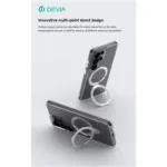 Θήκη TPU & PC Shock Proof Devia Magnetic Samsung Galaxy S26 Ultra 5G Clean με Stand Διάφανο | Shopin.gr