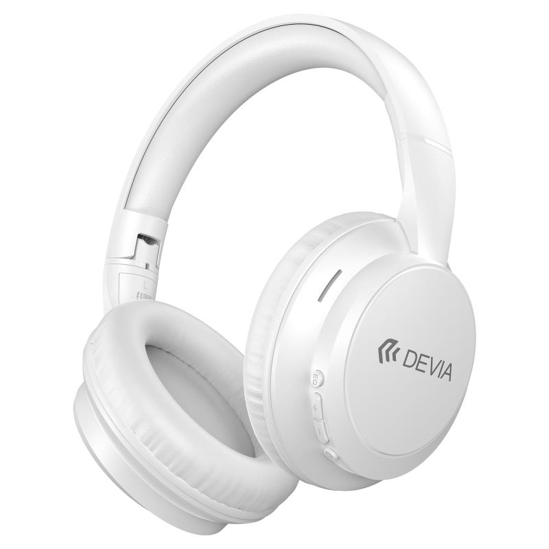Ασύρματα Ακουστικά Κεφαλής Devia JH-820 Lite1 Λευκό | Shopin.gr
