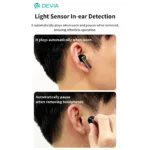 True Wireless Ακουστικά Bluetooth Devia EM031 ANC + ENC Ultra1 Λευκό | Shopin.gr