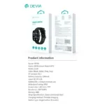 Smartwatch Devia WT5 1.83" Μαύρο | Shopin.gr