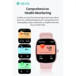 Smartwatch Devia WT5 1.83" Ροζ | Shopin.gr