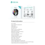 Smartwatch Devia WT6 2.01" Μαύρο | Shopin.gr