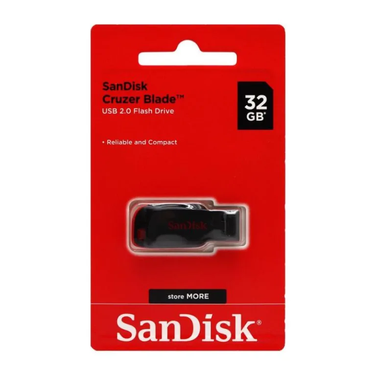 USB Flash Disk SanDisk Cruzer Blade SDCZ50 USB A 32GB Μαύρο | Shopin.gr