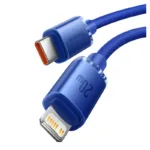 Καλώδιο Σύνδεσης USB 2.0 Baseus Crystal Shine USB C σε Lightning PD 20W 2m Μπλε | Shopin.gr