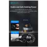 Universal Βάση Στήριξης Ταμπλό Αυτοκινήτου Μαγνητική Ρυθμιζόμενη Stand Devia ES087 Ultra1 Μαύρο | Shopin.gr