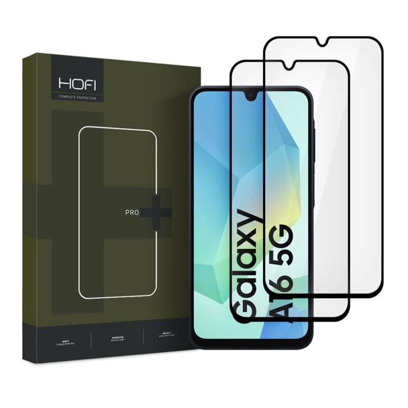 Tempered Glass Full Face Hofi Pro+ Samsung A165 Galaxy A16/ A166B Galaxy A16 5G/ A266B Galaxy A26 5G/ A175 Galaxy A17/ A176 Galaxy A17 5G Μαύρο (2 τεμ.) | Shopin.gr