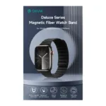 Λουράκι Devia Fiber Magnet Apple Watch (42/ 44/ 45/ 49mm) Deluxe Ανοιχτό Καφέ | Shopin.gr