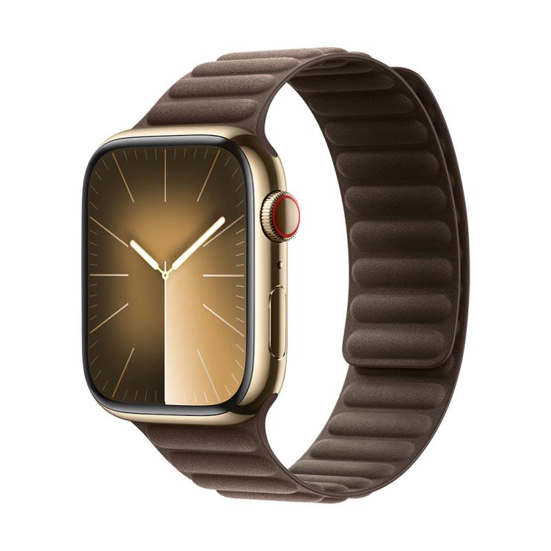 Λουράκι Devia Fiber Magnet Apple Watch (42/ 44/ 45/ 49mm) Deluxe Ανοιχτό Καφέ | Shopin.gr