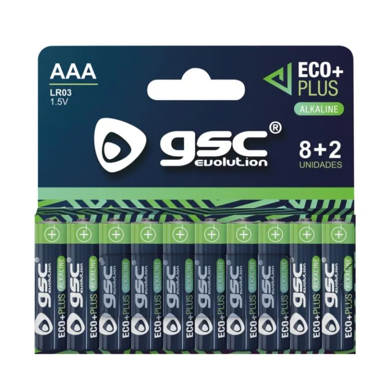 Μπαταρία GSC Alkaline EcoPlus AAA LR03 (10 τεμ.) | Shopin.gr