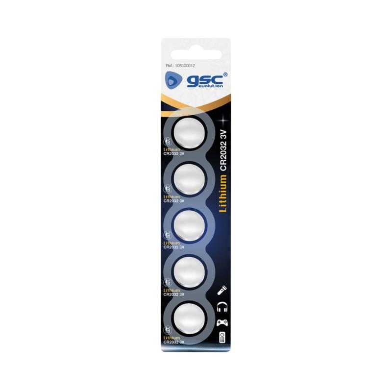 Μπαταρία GSC Lithium Button Cell CR2032 (5 τεμ.) | Shopin.gr