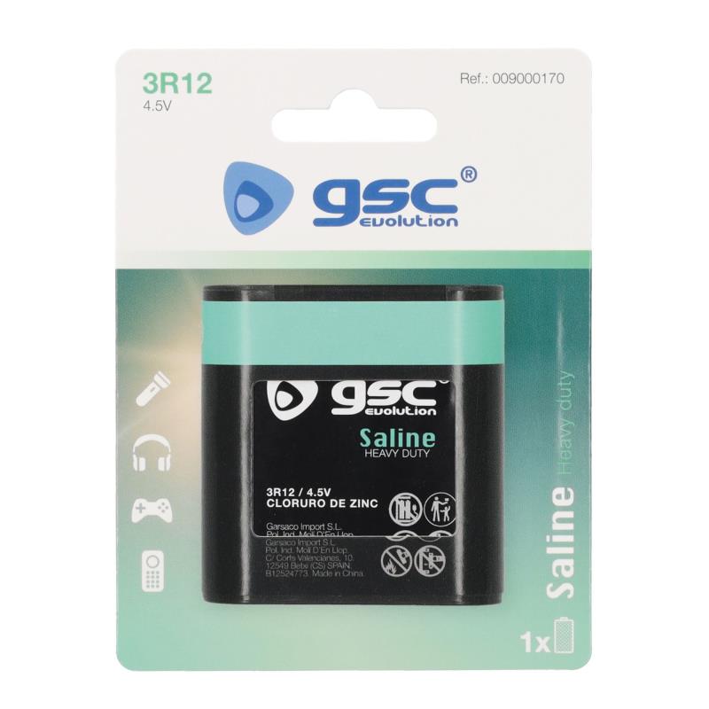 Μπαταρία GSC Saline Heavy Duty 3R12 4.5V (1 τεμ.) Μπαταρία GSC Saline Heavy Duty 3R12 4.5V (1 τεμ.) | Shopin.gr