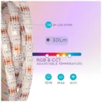 Έξυπνη Ταινία Φωτισμού LED GSC με Bluetooth 10W 30lm IP44 2m Πολύχρωμο | Shopin.gr