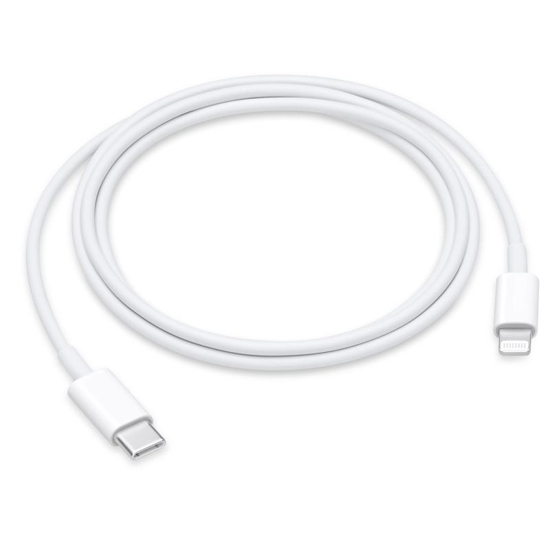 Kαλώδιο Apple MUQ93 USB C σε Lightning 1m Λευκό (Ασυσκεύαστο) | Shopin.gr