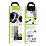 Watchband Hoco WH19 Elegant Series Πλαστικό Μπρασελέ για Samsung Huawei Xiaomi Vivo OPPO κα 20mm Universal Μαύρο | Αξεσουάρ Wearables - shopin.gr