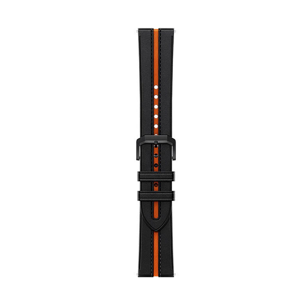 Xiaomi Watch Leather Strap BHR7213GL 22mm Orange - Black | Αξεσουάρ Wearables - shopin.gr