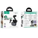 Wireless Hands Free Hoco EQ27 Fun ANC+ENC v5.4 320mAh 7 Ώρες Λειτουργίας και AI Μετάφραση σε 134 Γλώσσες Μαύρα | Bluetooth - shopin.gr