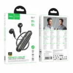 Bluetooth Hands Free Hoco ES77 Graceful Μαγνητικά v5.4 110mAh 10hr Talk Time Μήκος Καλωδίου 40cm Μαύρα | Bluetooth - shopin.gr