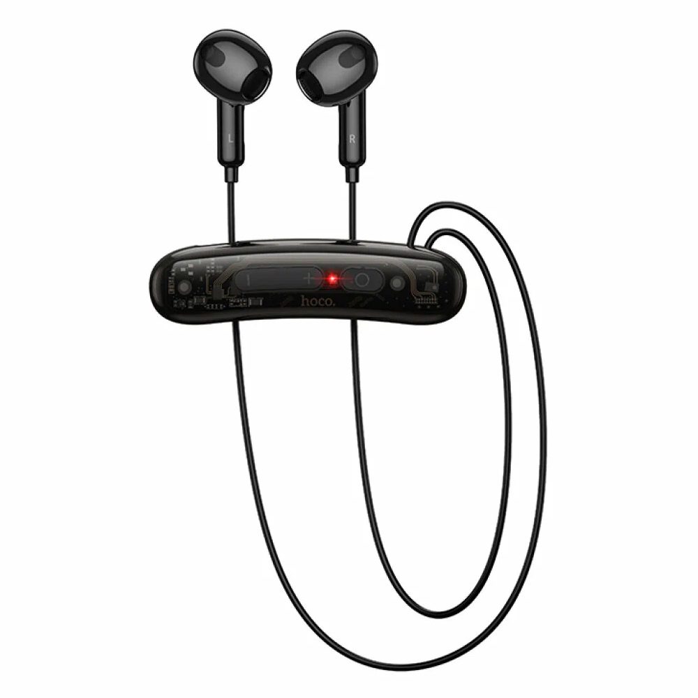 Bluetooth Hands Free Hoco ES77 Graceful Μαγνητικά v5.4 110mAh 10hr Talk Time Μήκος Καλωδίου 40cm Μαύρα | Bluetooth - shopin.gr