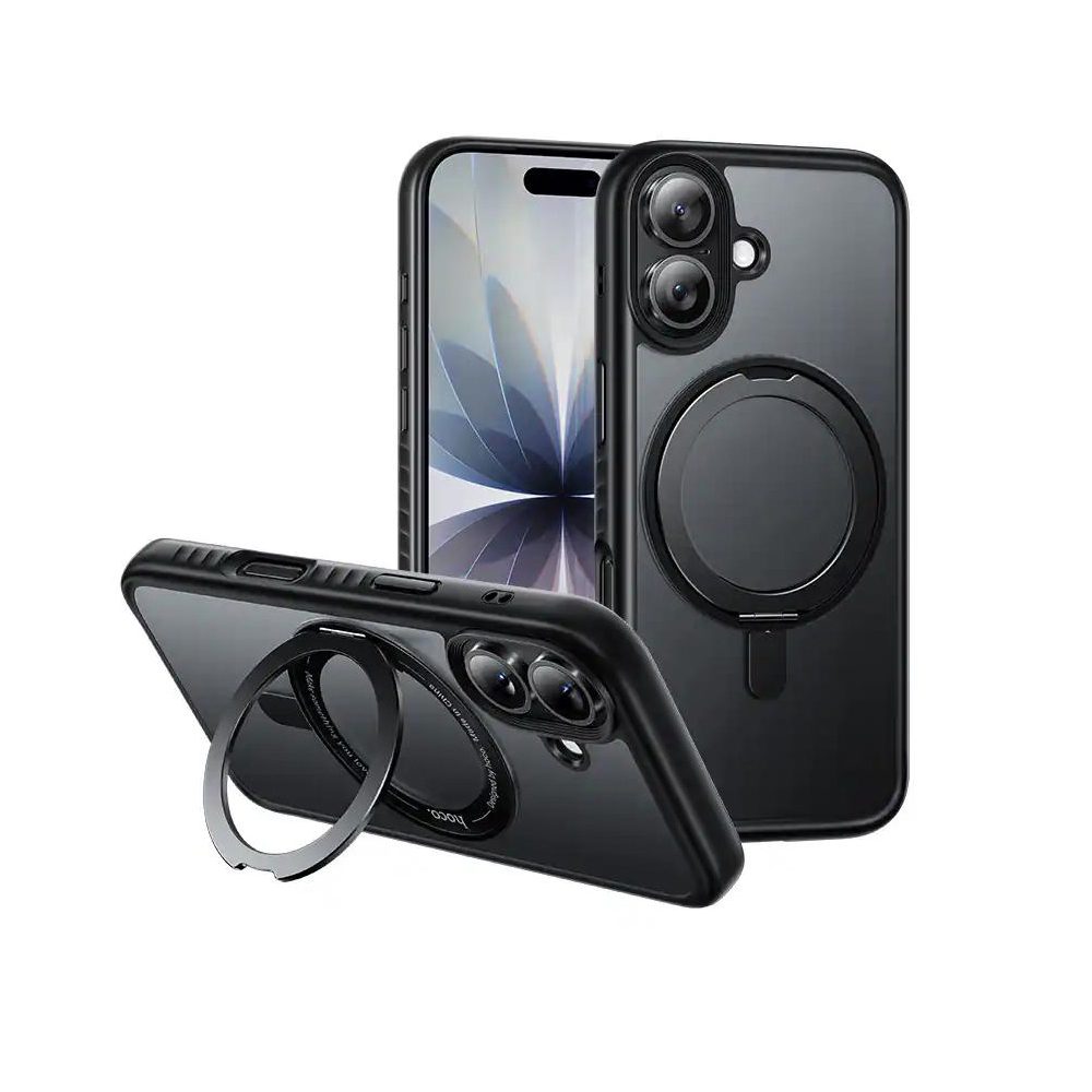 Θήκη Hoco Premium Rotating Magsafe για Apple iPhone 17 με Ενσωματωμένο Stand Μαύρη | Θήκες - shopin.gr