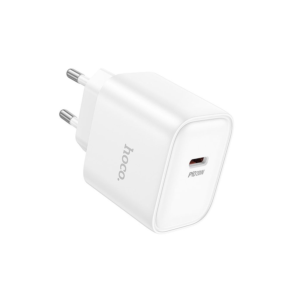 Φορτιστής Ταξιδίου Hoco. DC83 1xUSB-C PD20W QC Λευκός | Φορτιστές - shopin.gr