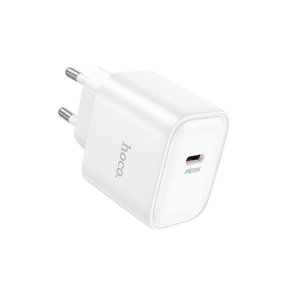Φορτιστής Ταξιδίου Hoco. DC71 1xUSB-C PD25W QC Λευκός | Φορτιστές - shopin.gr