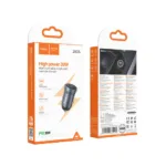 Φορτιστής Αυτοκινήτου Hoco Z62A Mini QC PD30W 1xUSB-C Alluminum Alloy Μαύρος | Φορτιστές - shopin.gr