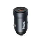Φορτιστής Αυτοκινήτου Hoco Z62A Mini QC PD30W 1xUSB-C Alluminum Alloy Μαύρος | Φορτιστές - shopin.gr